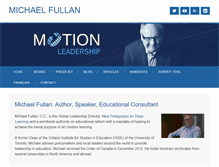 Tablet Screenshot of michaelfullan.ca